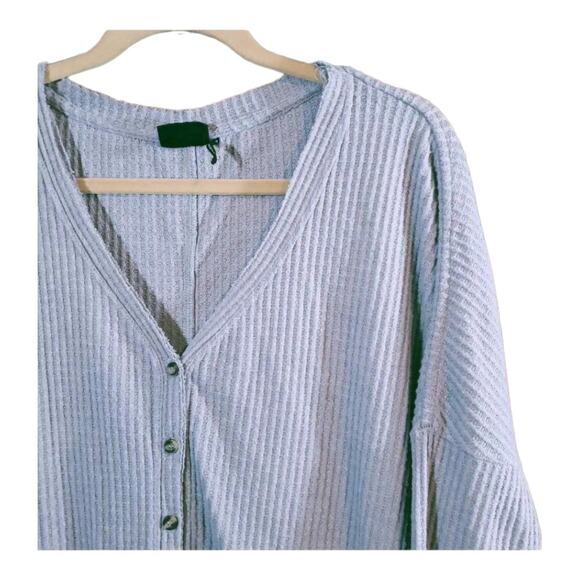 Out From Under Urban Outfitters Gray Jojo Oversized Thermal Lounge Women's XS - Picture 4 of 7